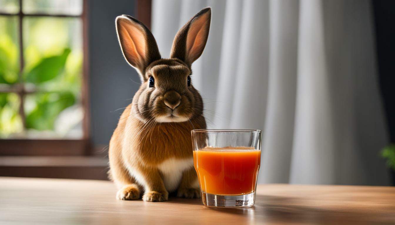 can rabbits drink fruit juice