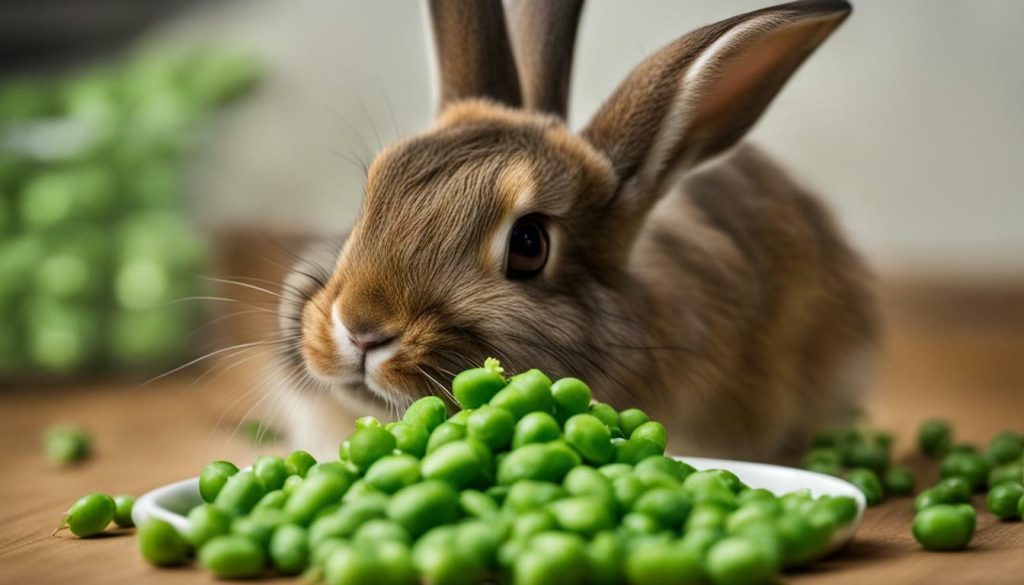 can rabbits eat peas