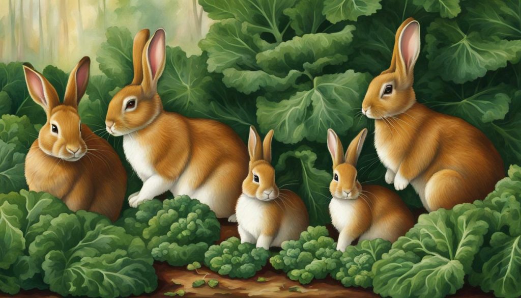 proper serving sizes kale rabbits