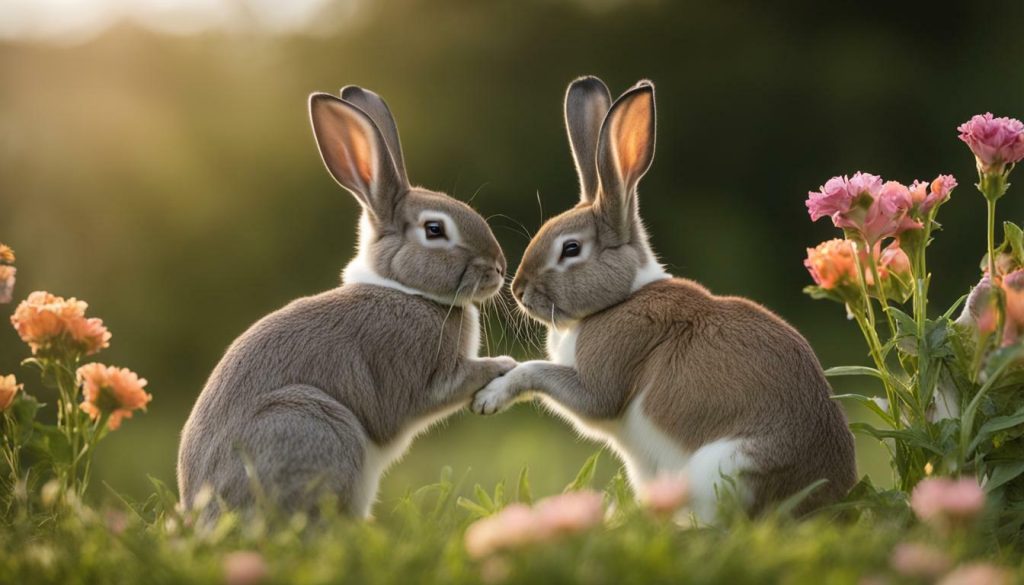 rabbit courtship and mating behavior